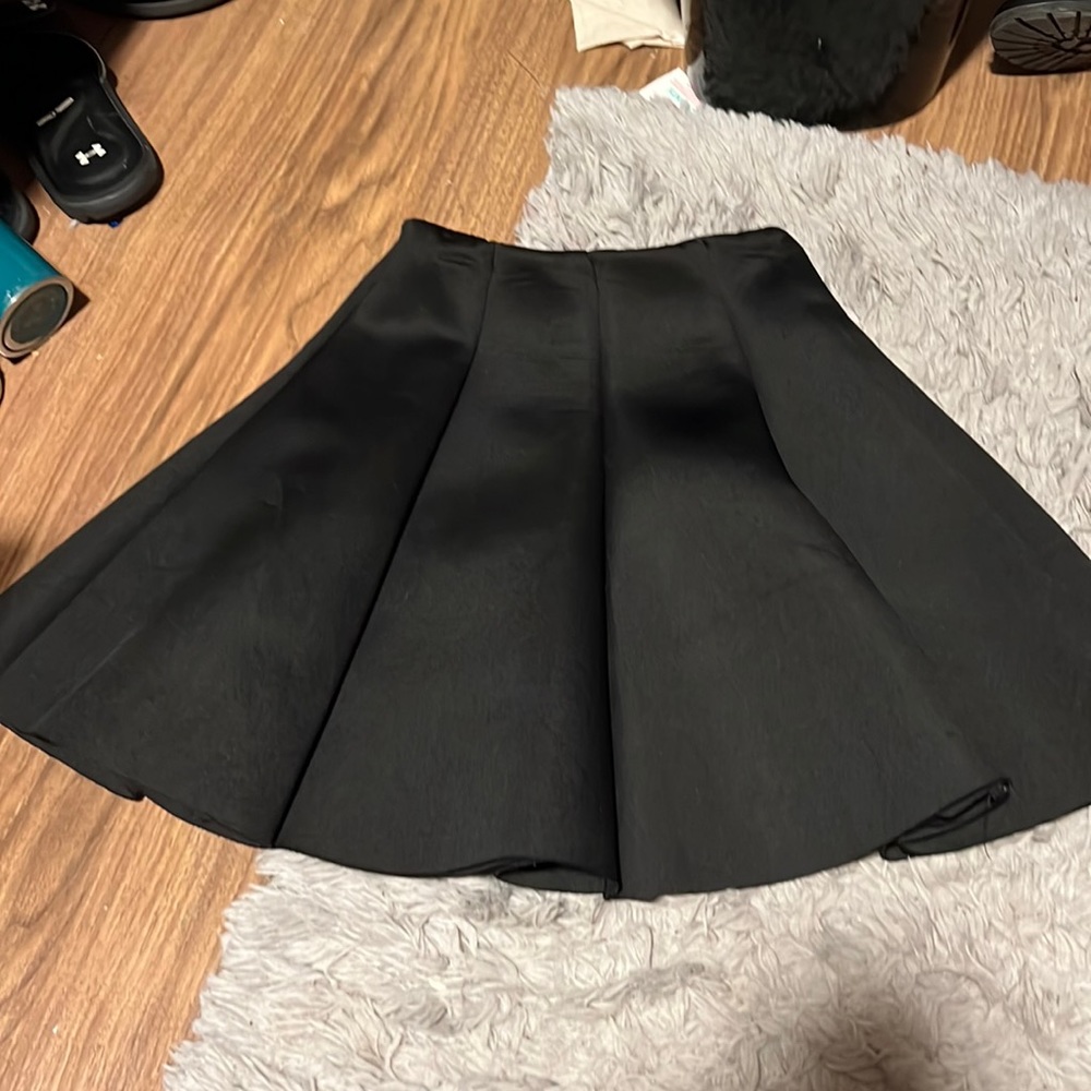 black skirt, very poofy